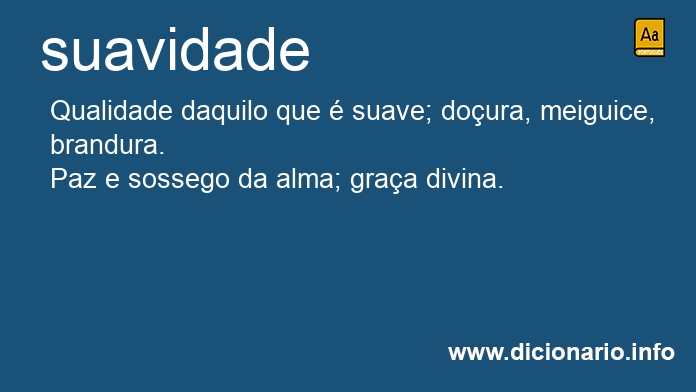 Significado de suavidade