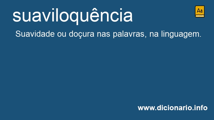 Significado de suaviloquncia