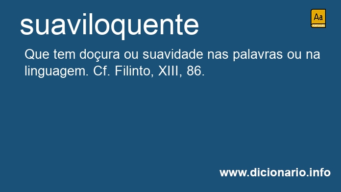 Significado de suaviloquente