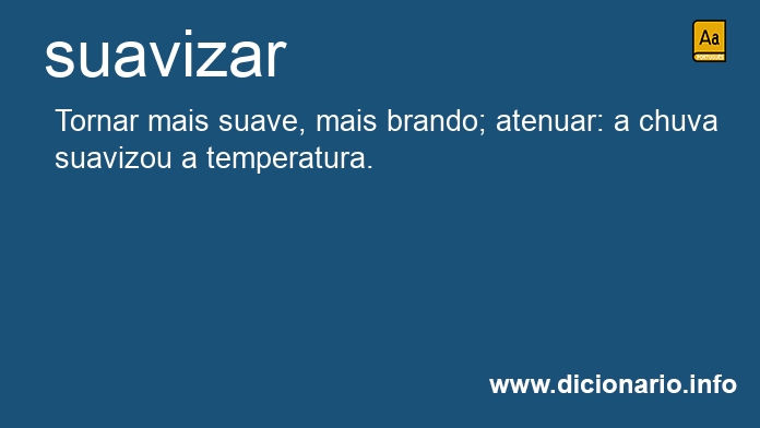 Significado de suavizar