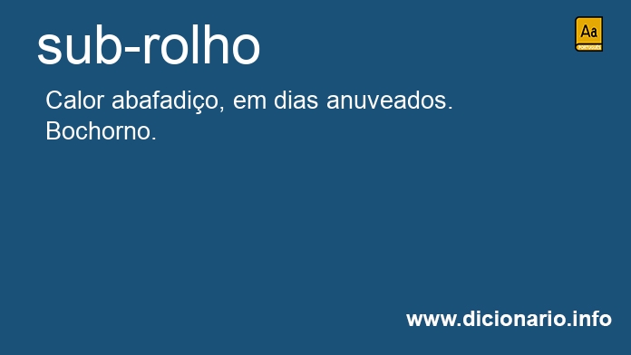 Significado de sub-rolho