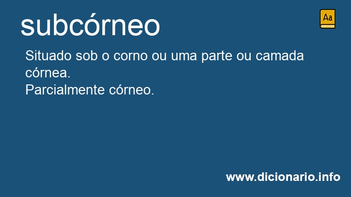 Significado de subcrneo