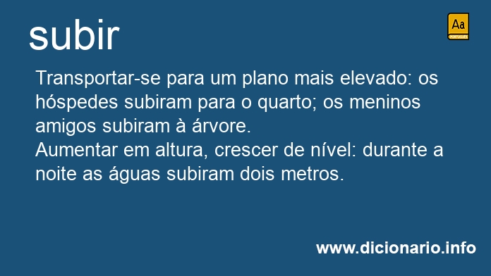 Significado de subisse