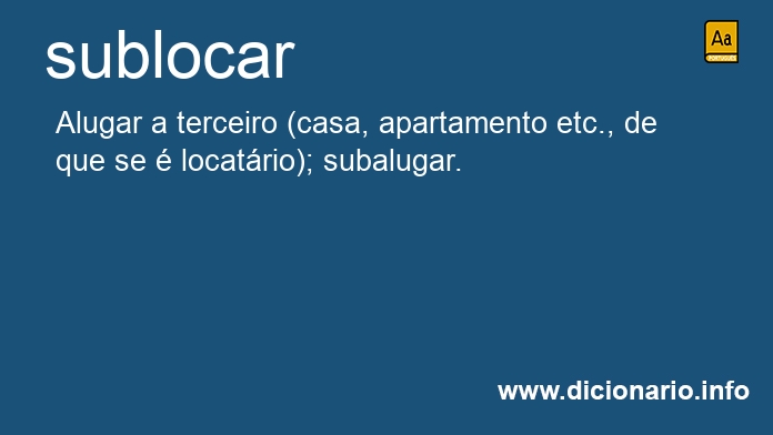 Significado de sublocavam