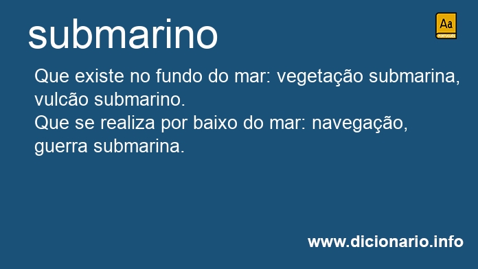 Significado de submarinos