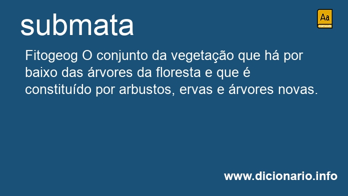 Significado de submata