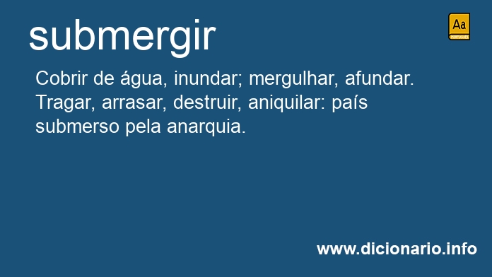 Significado de submergiam