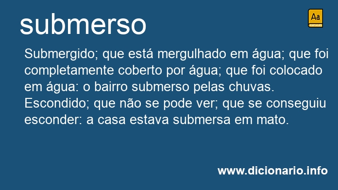 Significado de submersa