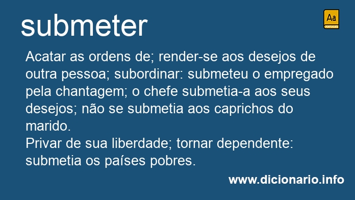 Significado de submetais