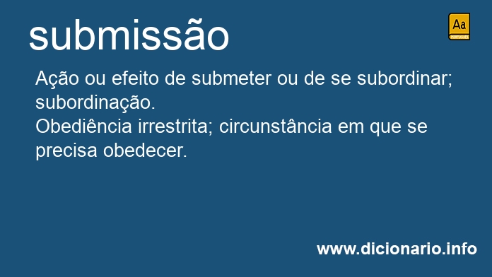 Significado de submisso