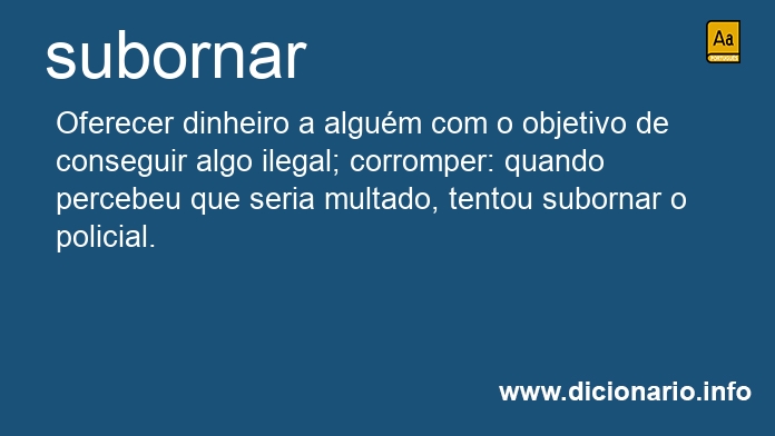 Significado de subornando