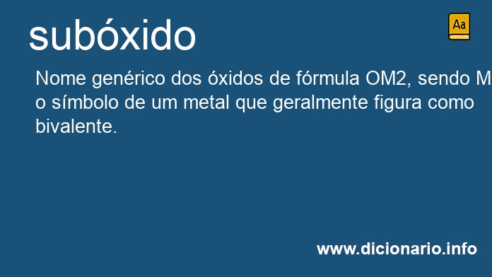 Significado de subxido