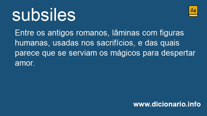 Significado de subsiles