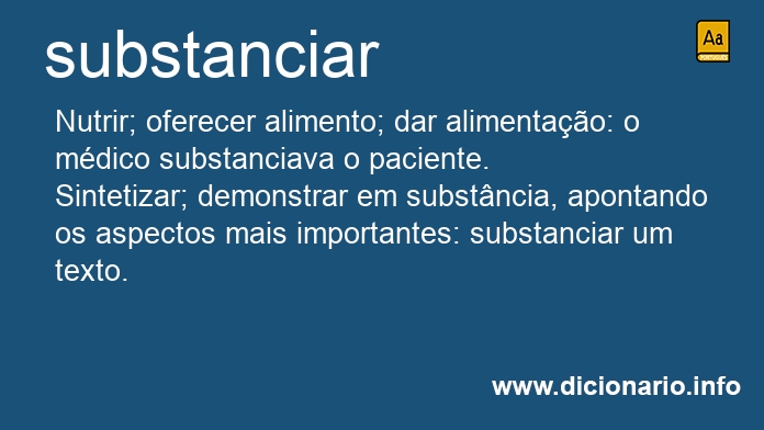 Significado de substanciai