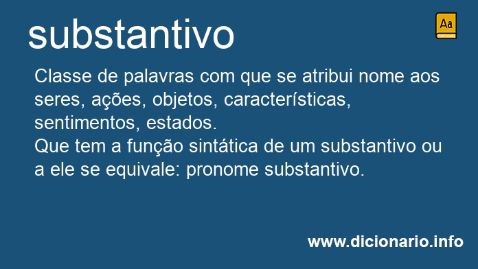 Significado de substantivo