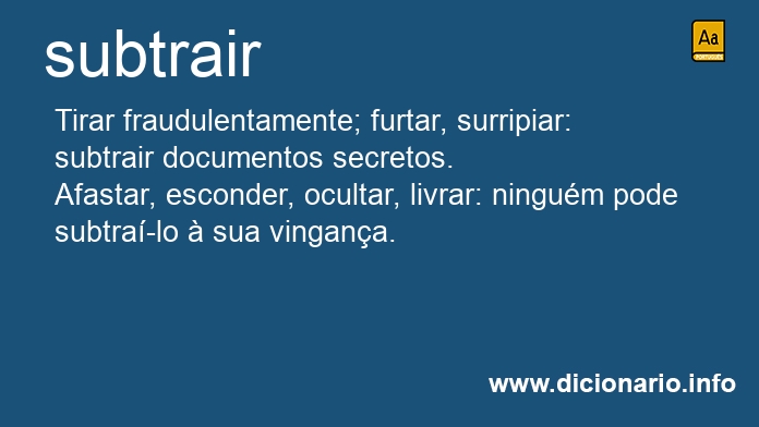 Significado de subtrasses