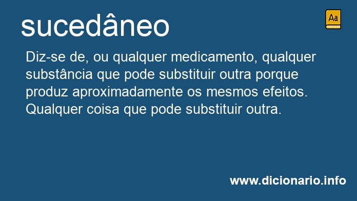 Significado de sucednea