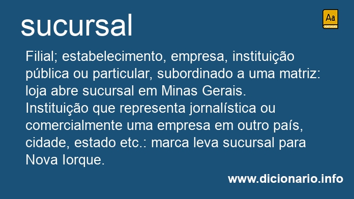 Significado de sucursal