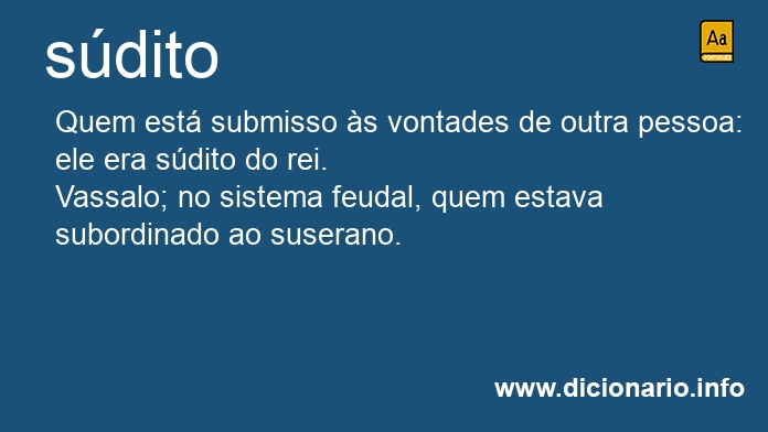 Significado de sditos