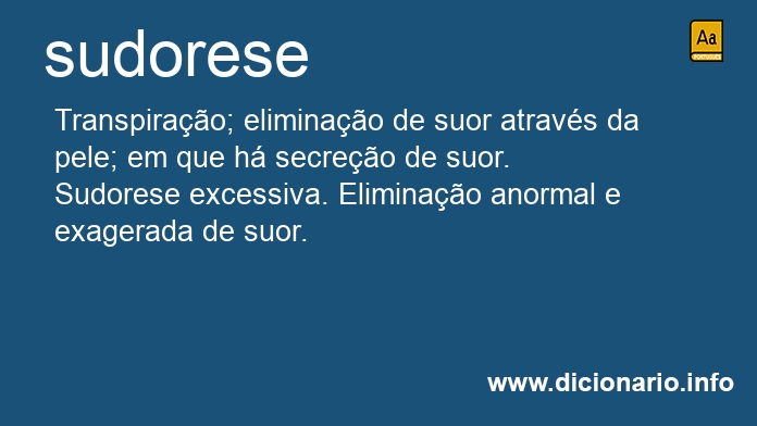 Significado de sudorese