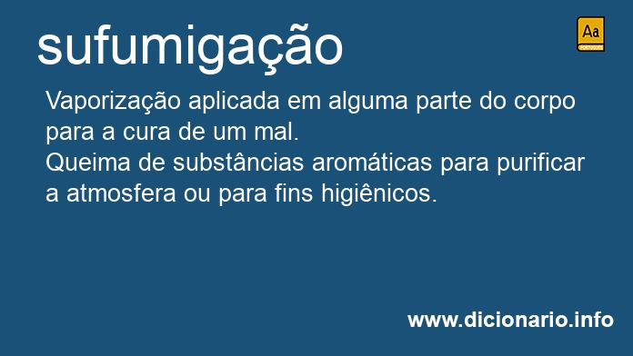Significado de sufumigaes