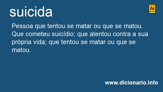 Significado de suicida