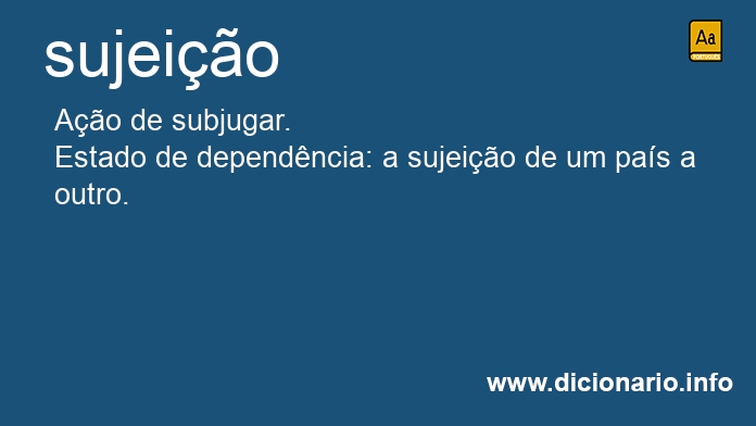 Significado de sujeies