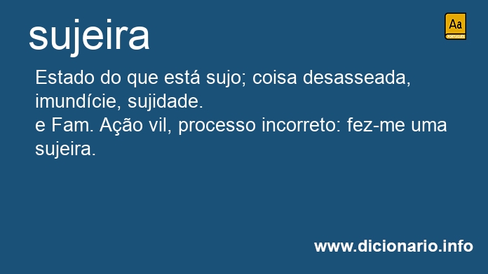 Significado de sujeira