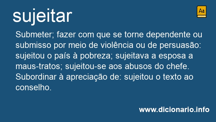 Significado de sujeitemos