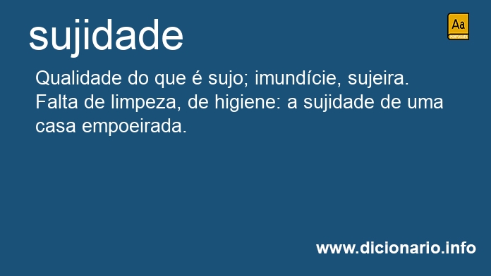 Significado de sujidade