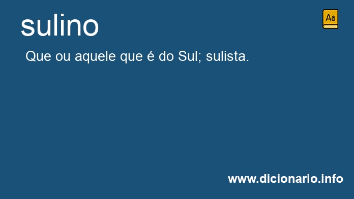 Significado de sulina