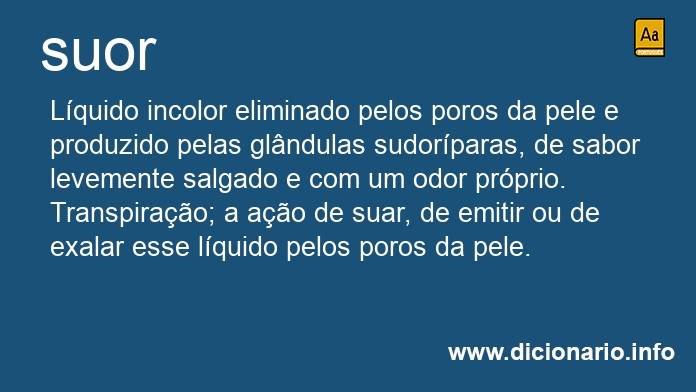 Significado de suor