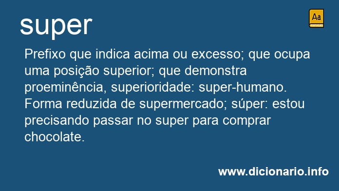 Significado de super