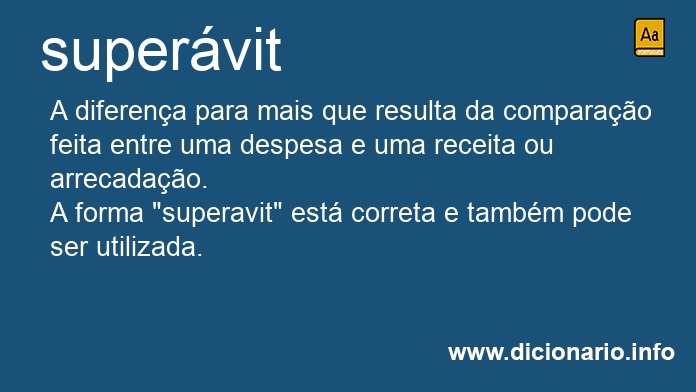 Significado de supervit
