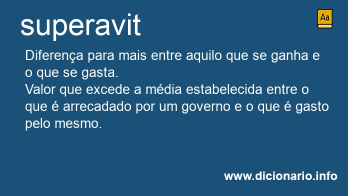Significado de superavit