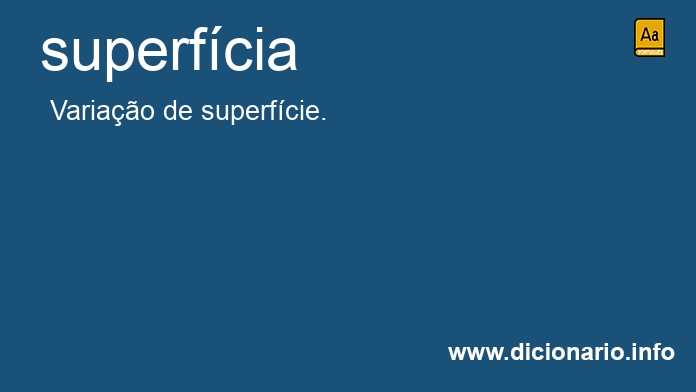 Significado de superfcia