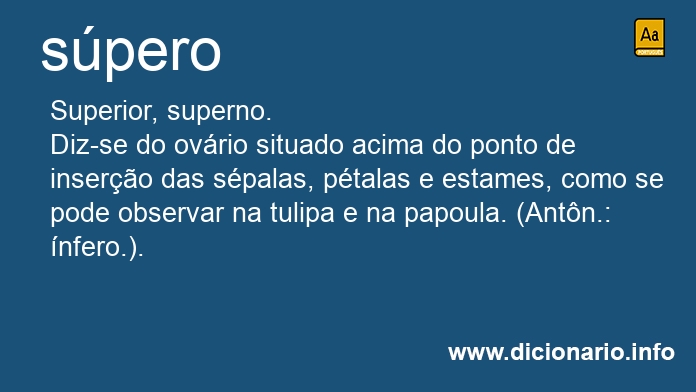 Significado de spero