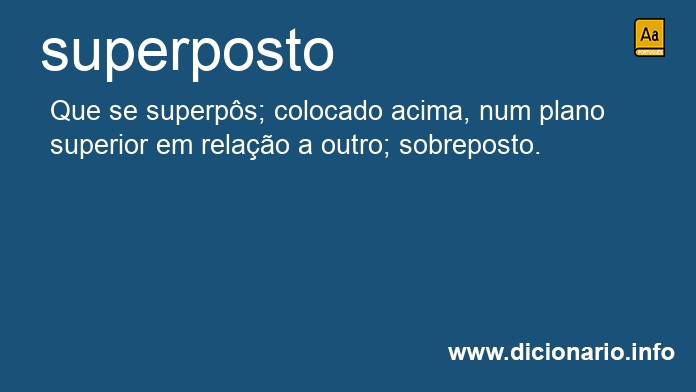 Significado de superposta