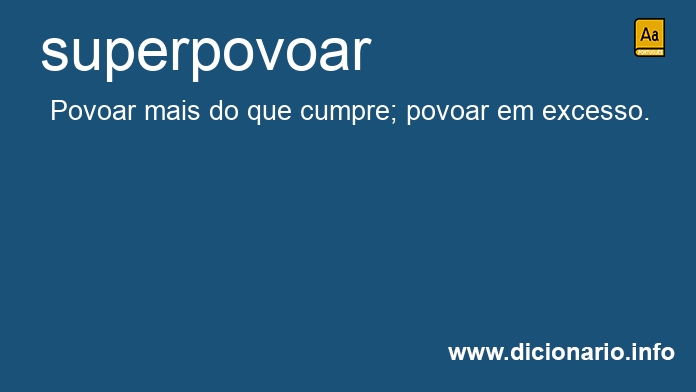 Significado de superpovoam