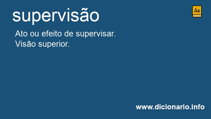 Significado de superviso