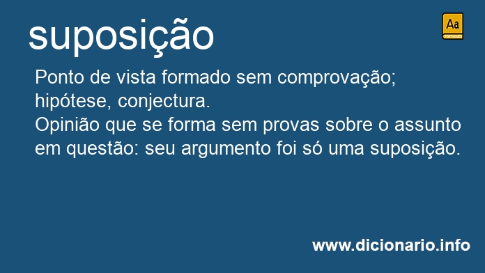 Significado de suposio