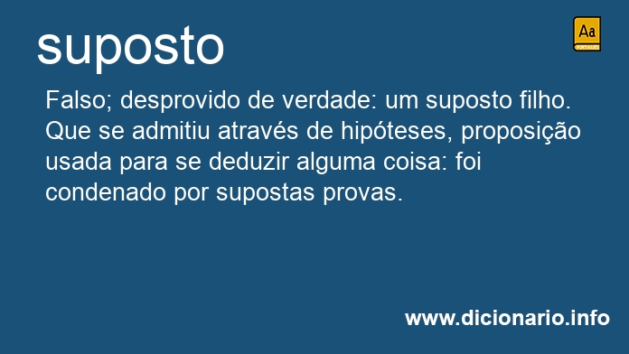 Significado de suposta