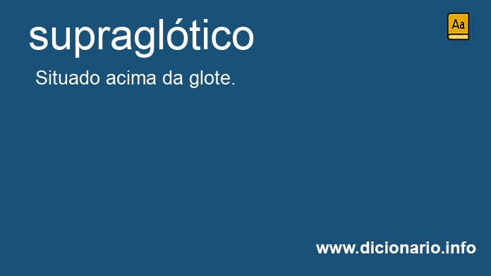 Significado de supragltico