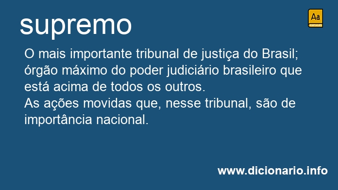 Significado de supremo