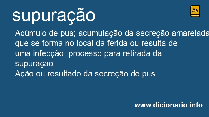 Significado de supurao
