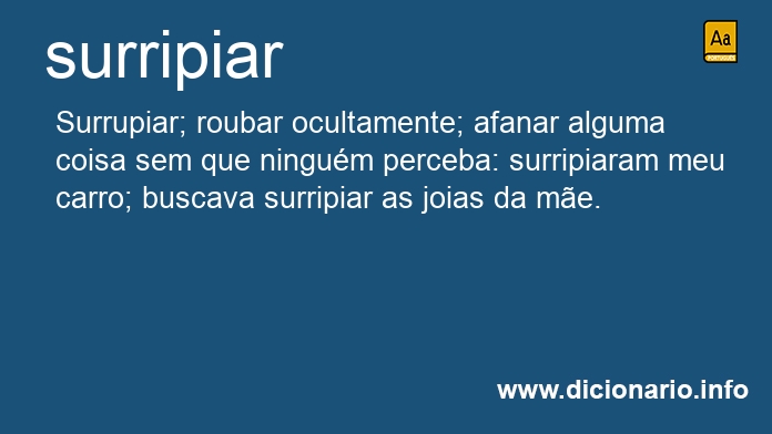 Significado de surripiaram