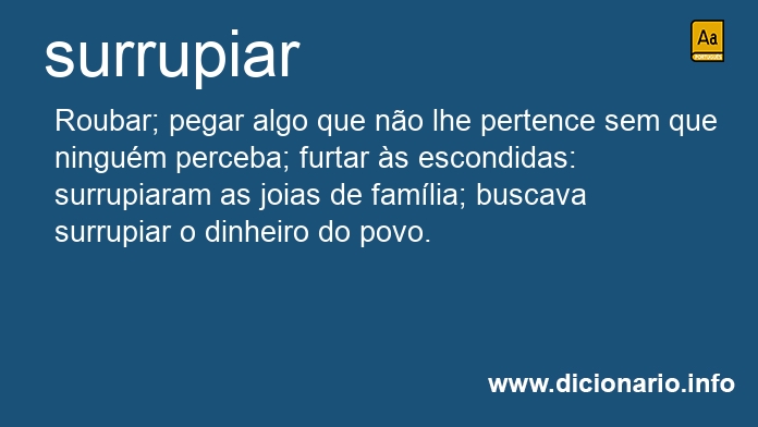 Significado de surrupiado