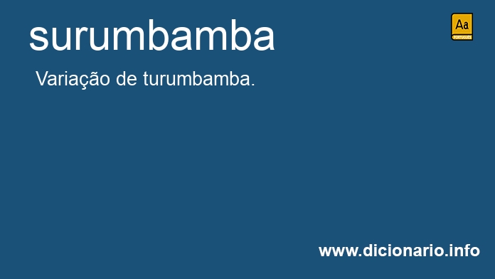 Significado de surumbamba