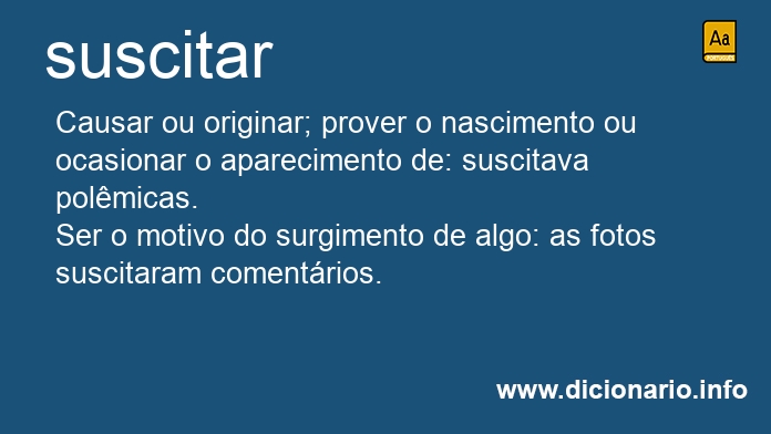 Significado de suscitai