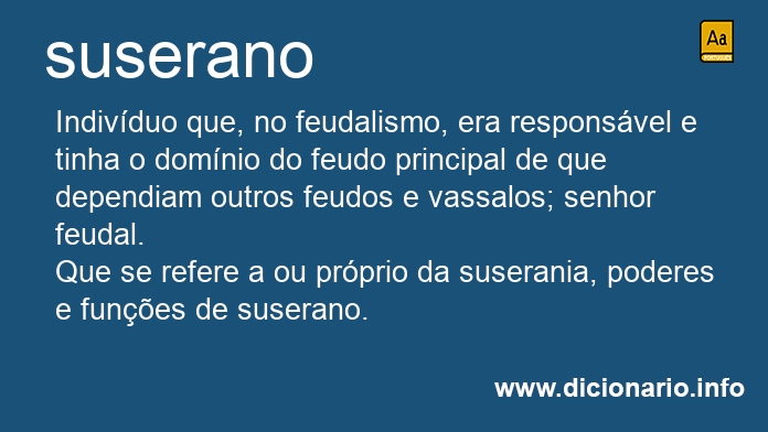 Significado de suserana